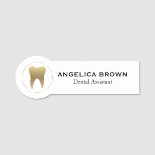 Name des Gold Dental Assistant Namensschild