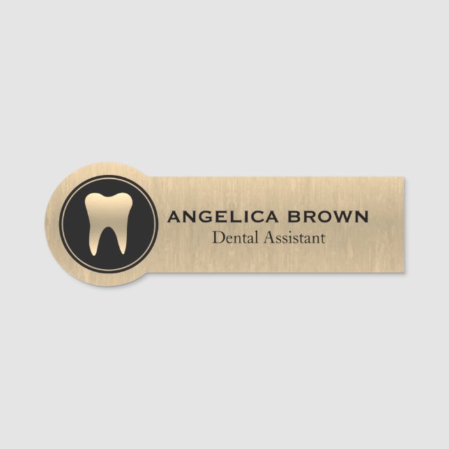 Name des Gold Dental Assistant Namensschild (Vorderseite)
