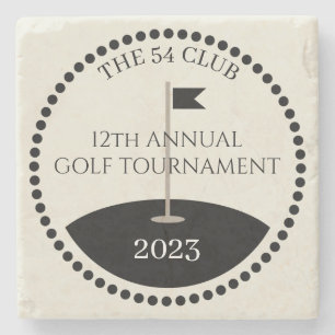 Name des Golf Turnierclubs Steinuntersetzer