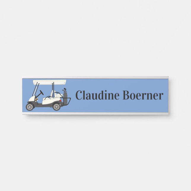 Name des Golfers Türschild (Vorderseite )