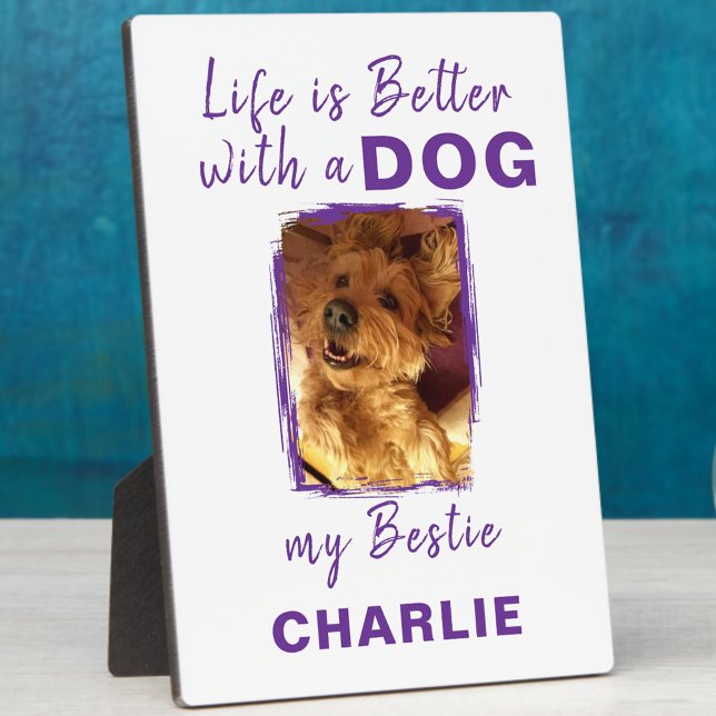 Name des Haustierhundes des benutzerdefinierten Fo Fotoplatte (Von Creator hochgeladen)