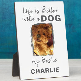 Name des Haustierhundes des benutzerdefinierten Fo Fotoplatte