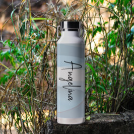 Name des hellblauen rosa Farbverlaufs Trinkflasche