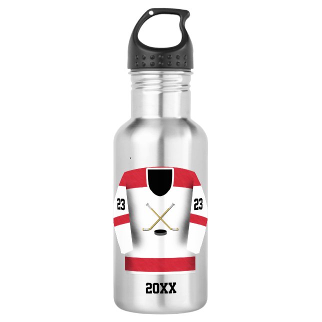 Name des Hockeyspielers Trinkflasche (Vorderseite)