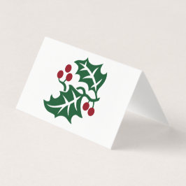 Name des Holly und Berries Holiday Place Visitenkarten