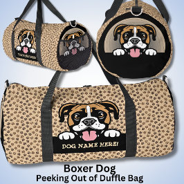 Name des Hundes hinzufügen, Boxer Dog Duffle Bag