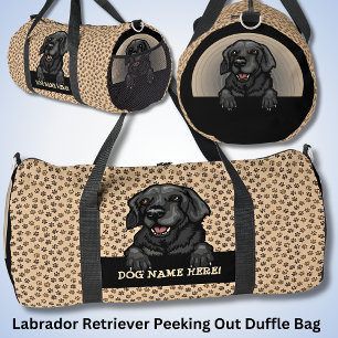 Name des Hundes oder Ihr Name, Labrador Retriever  Duffle Bag