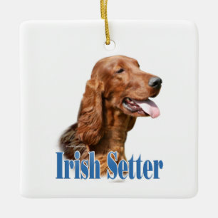 Name des irischen Setters Keramikornament