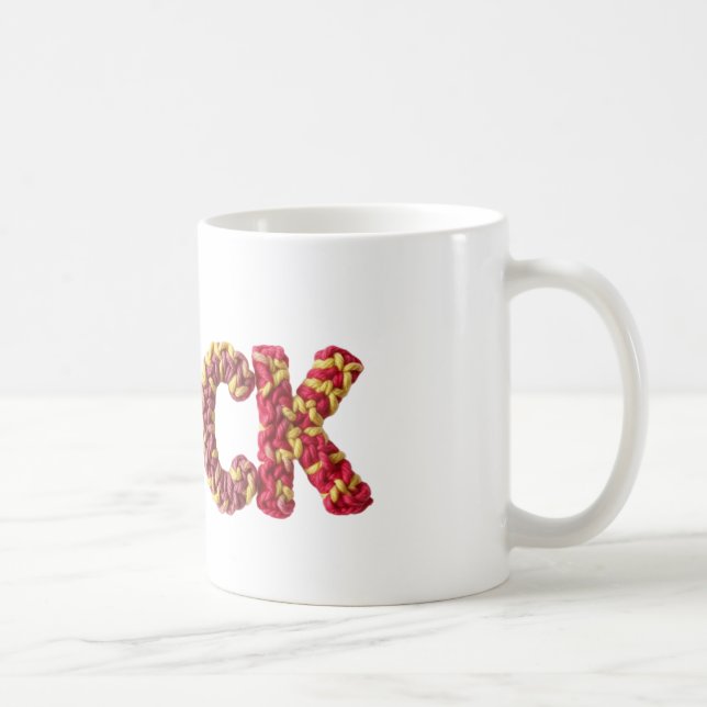 Name des Jacks im dynamischen Häkelmuster Kaffeetasse (Rechts)