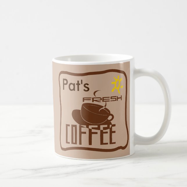 Name des Kaffeeschilds Kaffeetasse (Rechts)