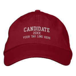 Name des Kandidaten Personalisiert Bestickte Baseballkappe