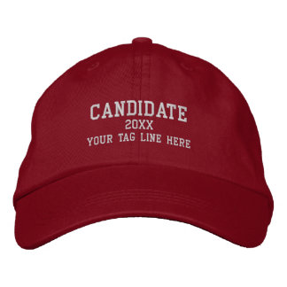 Name des Kandidaten Personalisiert Bestickte Baseballkappe