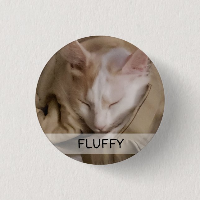 Name des Katzen-Fotos Button (Vorderseite)