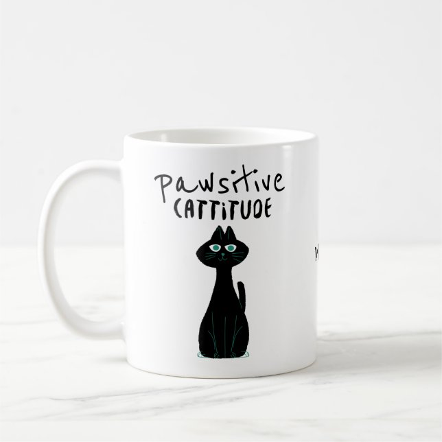 Name des Katzen-Spaßes für die Pawsistität Kaffeetasse (Links)