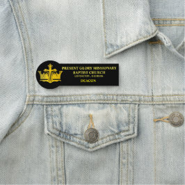 Name des Kirchenausschusses Namensschild