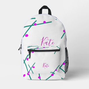 Name des Kirschbaums im Boho-Retro-Landhausstil in Bedruckter Rucksack