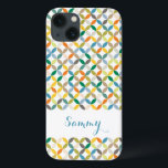 Name des Kreislaufblattes iPhone 13 Hülle<br><div class="desc">fett formatierte Kreismuster in Blattformen lassen sich als Stickerei bezeichnen. Lest Sammy oder du kannst mit deinem eigenen Namen personalisieren. Design von Sarah Trett.</div>