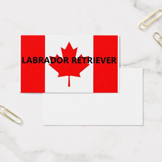 Name des Labradors Kanadische Flagge (Büro)