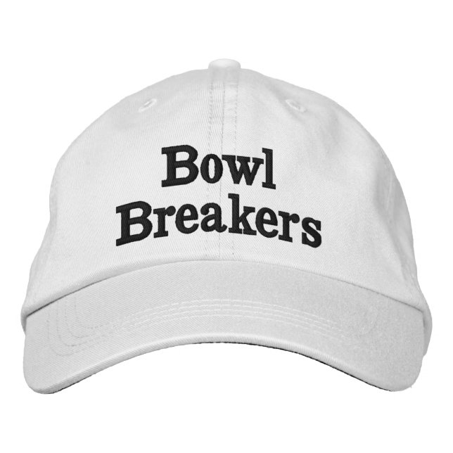Name des Lawn Bowls Bowl Breakers Team Bestickte Baseballkappe (Vorderseite)