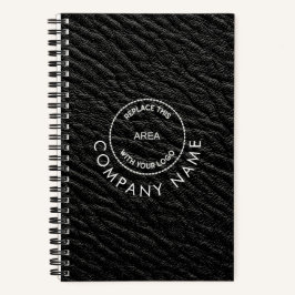 Name des Leather-Unternehmens für schwarze Imitate Notizbuch