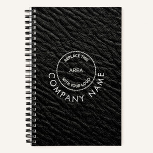 Name des Leather-Unternehmens für schwarze Imitate Notizbuch
