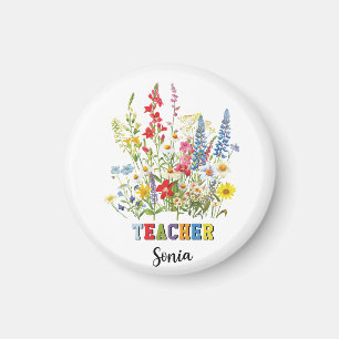 Name des Lehrers, Name des Lehrers, Personalisiert Magnet