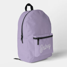 Name des Lila Monogramms für den personalisierten  Bedruckter Rucksack