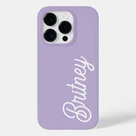 Name des Lila Monogramms für den personalisierten  Case-Mate iPhone 14 Pro Hülle