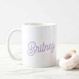 Name des Lila Monogramms für den personalisierten  Kaffeetasse