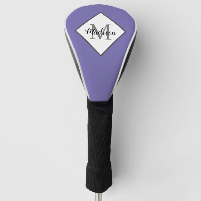 Name des Lila Skriptes für moderne Lavendel Golf Headcover (Vorderseite)