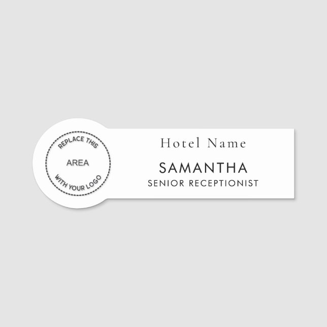 Name des Logopersonals Namensschild (Vorderseite)