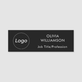 Name des Logos Jobbezeichnung Beruflich Schwarz Namensschild