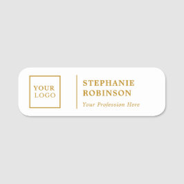 Name des Logos Namensschild