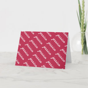 Name des Magenta-Umlaufs eines Add-YourName Blan Dankeskarte