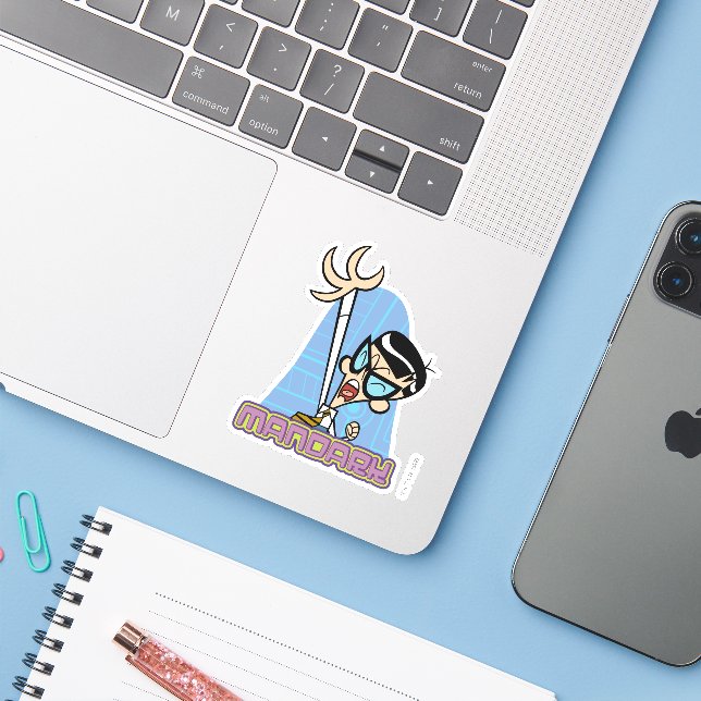 Name des Mandarks Graphic Aufkleber (Laptop mit iPhone)