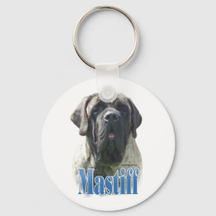 Name des Mastiffs (Blinde) Schlüsselanhänger