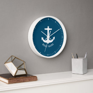 Name des Minimalistischen Blue Ocean Blue Boote Uhr