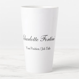 Name des Minimalistischen klassischen Handschrifte Milchtasse