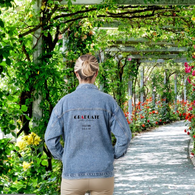 Name des Minimalistischen schwarzen Abschlusses Jeansjacke (Von Creator hochgeladen)