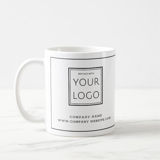 Name des Minimalistischen Unternehmens Kaffeetasse (Links)