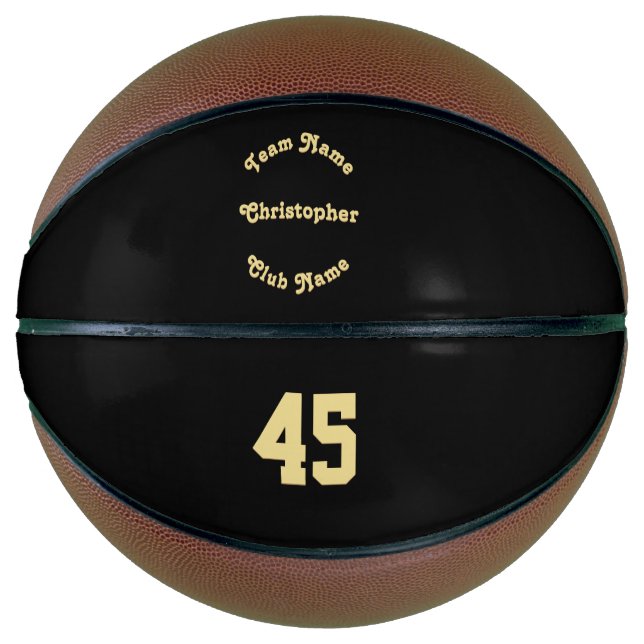 Name des Mit Monogramm Spielerteams Basketball (Vorderseite)