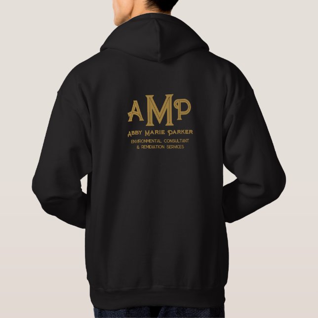 Name des Mitarbeiters der Business Gold Monogram Hoodie (Rückseite)