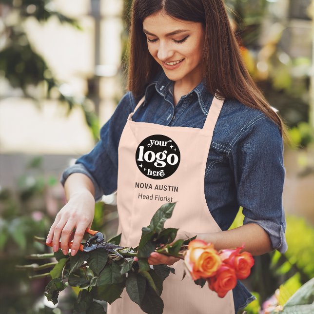 Name des Mitarbeiters des Firmenlogos Name des Job Schürze (Von Creator hochgeladen)