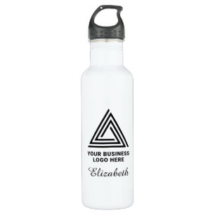 Name des Mitarbeiters eines modernen Minimalistisc Edelstahlflasche