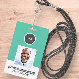 Name des Mitarbeiters Strichcode des modernen farb Ausweis