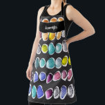 Name des modernen Aquarellkunstmusters Monogramm Schürze<br><div class="desc">Moderne Aquarellmaler Muster Monogramm Name Schürze. Fügen Sie Ihren eigenen Namen zu personalisieren.</div>