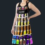 Name des modernen Aquarellkunstmusters Monogramm Schürze<br><div class="desc">Moderne Aquarellmaler Muster Monogramm Name Schürze. Fügen Sie Ihren eigenen Namen zu personalisieren.</div>