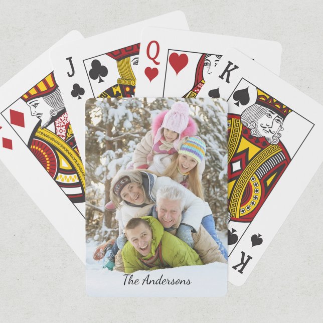 Name des modernen Fotos Spielkarten (Von Creator hochgeladen)