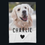 Name des modernen Herzhundes Foto Geschirrtuch<br><div class="desc">Pawfect Weg, um Ihre beste Furry-Freund zu ehren - fügen Sie Ihr eigenes Foto und den Namen des Begleiters. // Hinweis: Foto wird nur als Platzhalter verwendet. Sie müssen vor der Bestellung/dem Druck Ihr eigenes Foto ersetzen. Wenn Sie Hilfe benötigen, kontaktieren Sie mich bitte. // Benötigen Sie Hilfe bei der...</div>