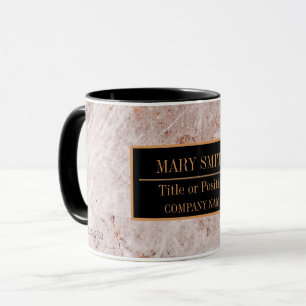 Name des modernen Marmorgeschäftes Tasse